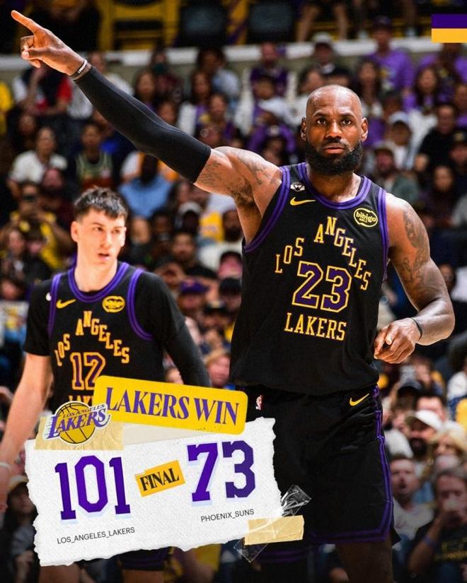 勒布朗·詹姆斯力挽狂澜湖人两连胜锁定西部第四